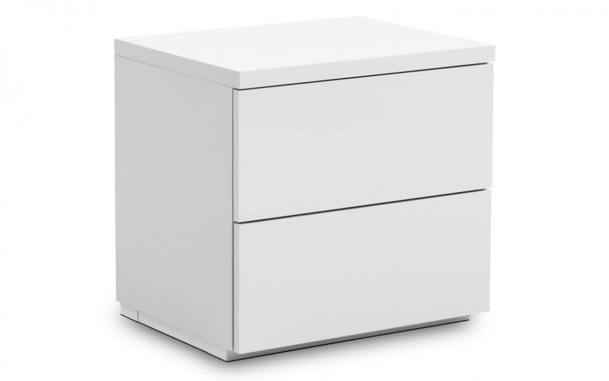 White high gloss bedside table deals